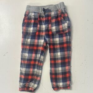 Mini Boden Flannel Plaid Pants 2/3